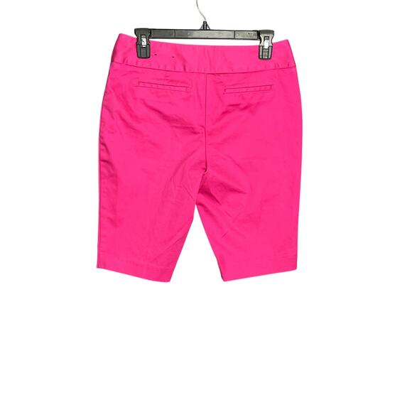 Worthington Modern Fit Hot Pink Mid Rise Bermuda Shorts Women’s Size 4 Preppy - Picture 2 of 4